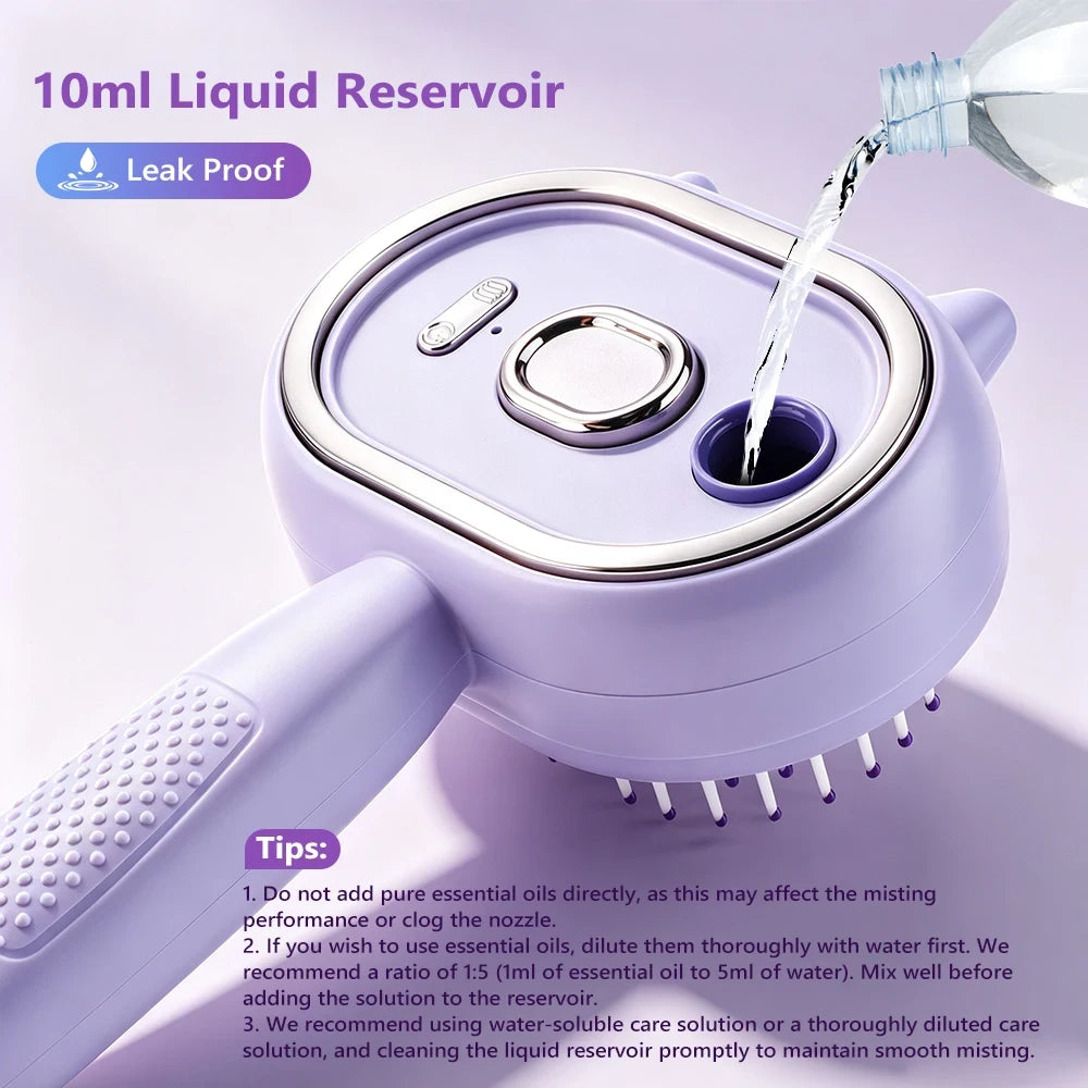 Cepillo Rociador de Vapor Recargable