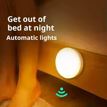 Luz Nocturna LED con sensor de movimiento USB recargable